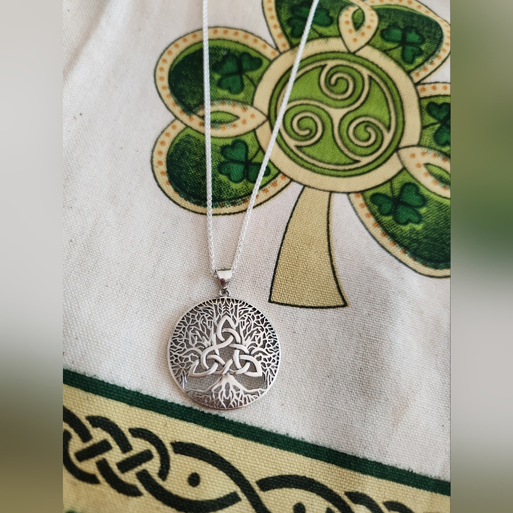 .925 Celtic Tree Of Life Pendant In Sterling Silver. NWOT - Picture 3 of 6